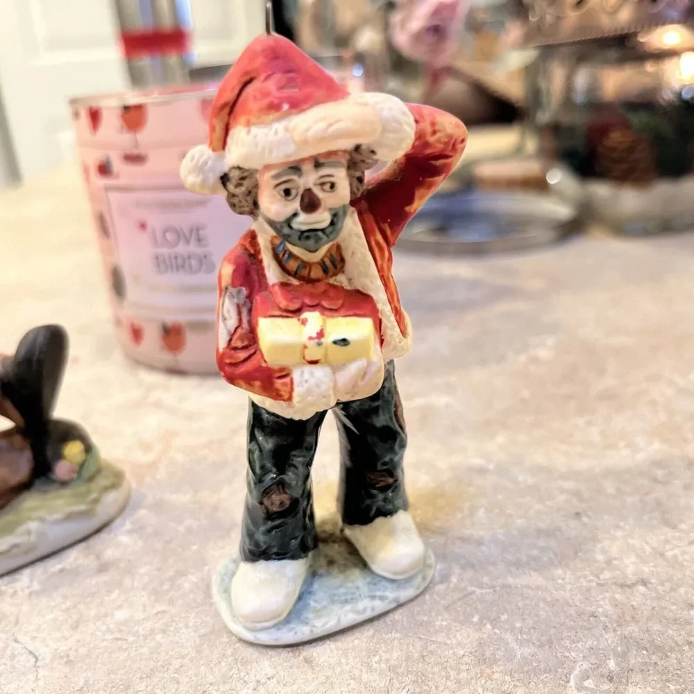 Vintage 2‎ Flambro Emmett Kelly Jr Figurines EUC